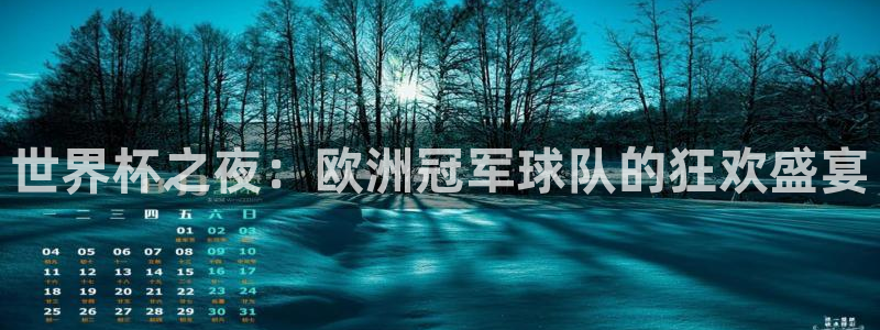 欧联杯直播：世界杯之夜：欧洲冠军球队的狂欢盛宴